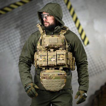 Плитоноска Single Sword Cordura у зборі з підсумками та системою швидкого скидання мультикам buy94180bls фото