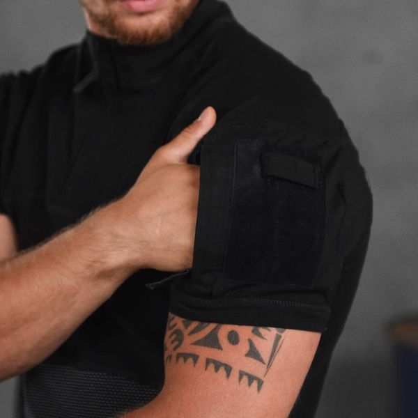 Чоловічий убакс на короткий рукав Black розмір S buy88262bls-S фото