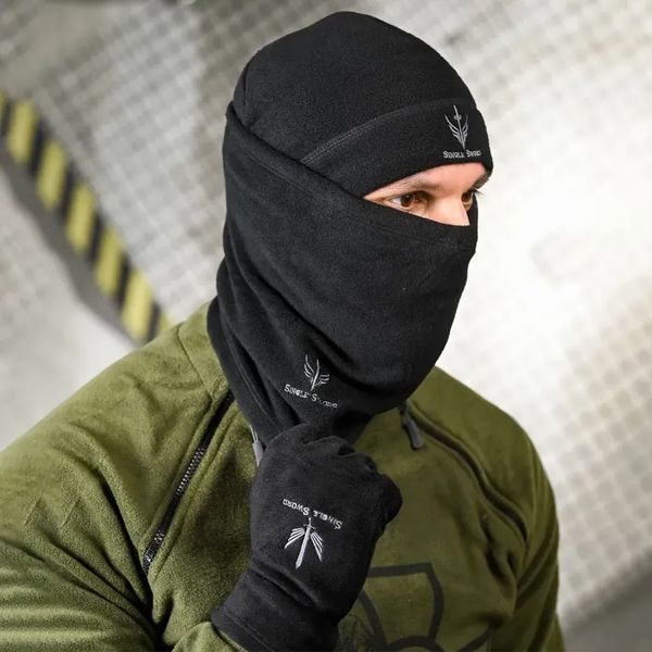 Комплект 3в1 Single Sword Шапка та Баф + Рукавиці чорний One Size buy94944 фото