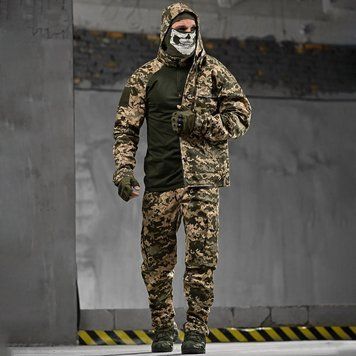 Тактична форма 3в1 Helistrong Куртка з капюшоном і Убакс + Штани піксель розмір XL buy91470bls-XL фото