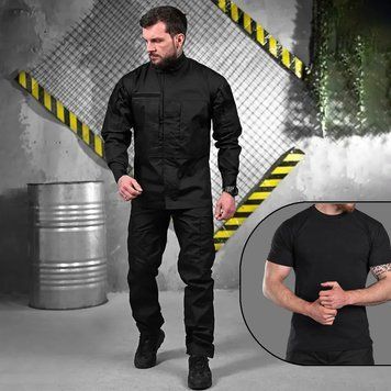 Тактична форма 3в1 Police Кітель і Штани + Подарунок Футболка чорна розмір XL 19301bls-XL фото