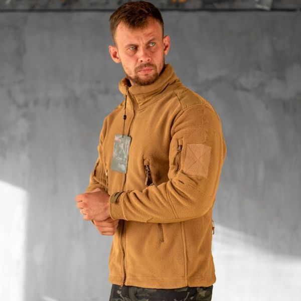 Флісова кофта з вентиляційними зонами та велкро койот розмір S buy89009bls-S фото