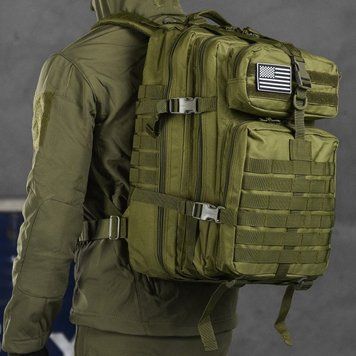 Рюкзак Silver Knight USA 45 л Oxford з системою кріплення Molle олива 50х24х30 см 52121bls фото