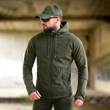 Флісова кофта 7.62 Tactical Polar з подовженими манжетами олива розмір S buy94148bls-S фото