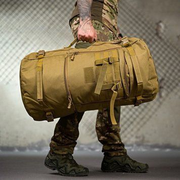 Тактичний рюкзак X-Tactical 50 л з системою кріплення Molle та липучкою койот 65х45х20 см buy93209bls фото