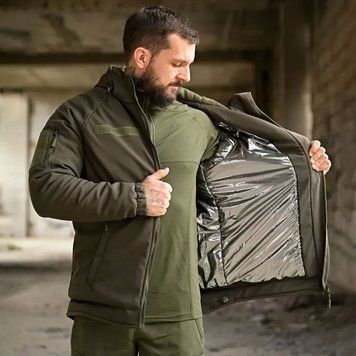 Тактична куртка KMS Patriot Softshell з підкладкою Omni-Heat олива розмір S buy89430bls-S фото