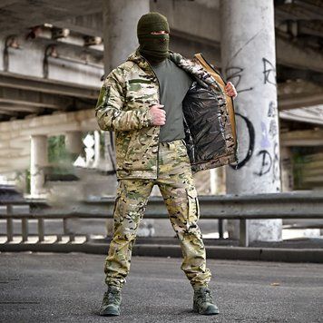 Зимова форма KMS Gamma Gen 2 Softshell з утеплювачем Slimtex куртка + штани мультикам розмір S buy89641bls-S фото