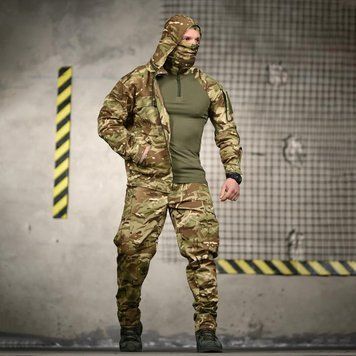 Тактичний костюм 4в1 Kriptek Куртка з капюшоном та Убакс + Штани і Балаклава мультикам розмір XL buy95596bls-XL фото