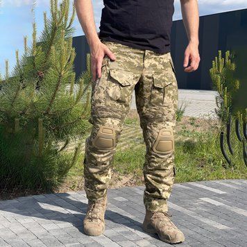 Тактичні штани G3 з наколінниками та еластичними вставками піксель розмір S 40039bls-S фото
