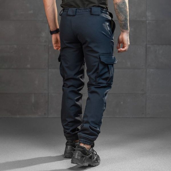 Тактичні штани KMS Bandit Softshell на резинці сині розмір S buy89434bls-S фото