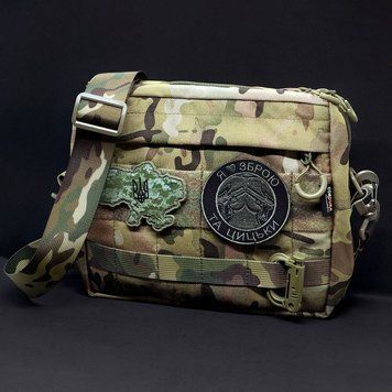 Тактична сумка Grand Tactic Cordura + Подарунок шеврони мультикам 25x18x5 см gt50429bls фото