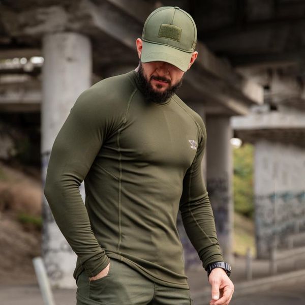 Тактичний Лонгслів R-Military на флісі олива розмір S buy97845-S фото