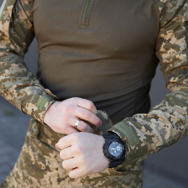 Костюм R-Military Тайфун Убакс з липучками під шеврони + Штани з наколінниками піксель розмір S bkr636315піксельbls-S фото