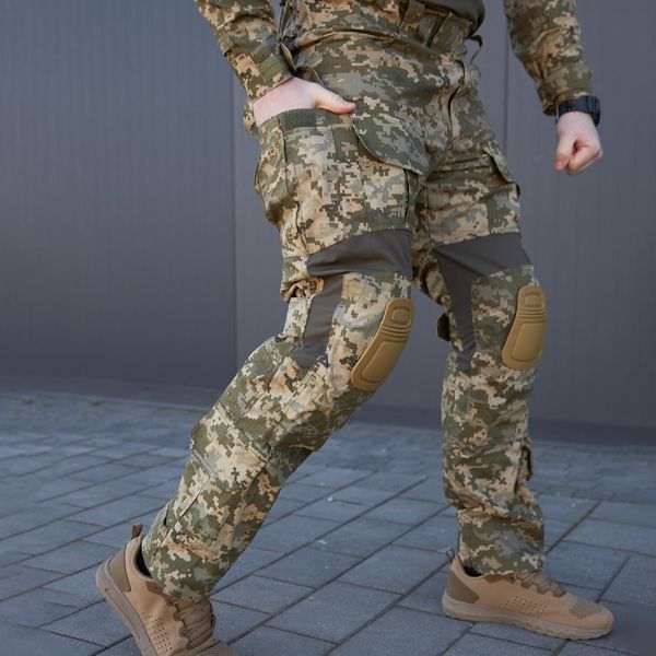 Костюм R-Military Тайфун Убакс з липучками під шеврони + Штани з наколінниками піксель розмір S bkr636315піксельbls-S фото