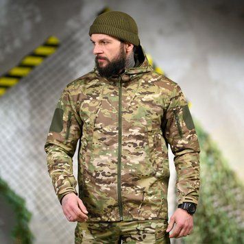 Тактична куртка 7.62 з атласною підкладкою та манжетами на липучках мультикам розмір S buy95235bls-S фото