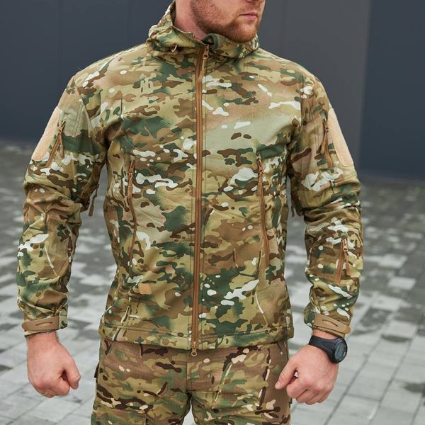 Тактичний костюм Caiman 3в1 Куртка SoftShell + Убакс G4 та Штани G2 мультикам розмір S for01540bls-S фото