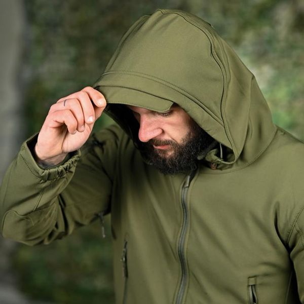 Тактична куртка Silver Knight Windstoper Softshell з вентиляційними блискавками олива розмір S 20006bls-S фото