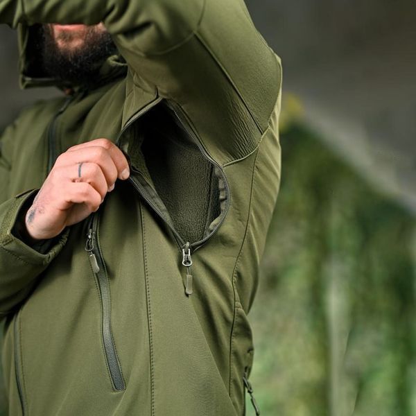 Тактична куртка Silver Knight Windstoper Softshell з вентиляційними блискавками олива розмір S 20006bls-S фото