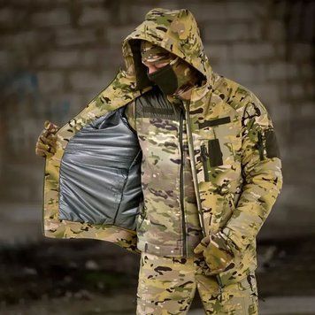 Тактична Куртка Restart SoftShell з підкладкою Omni-Heat мультикам розмір S buy94667bls-S фото