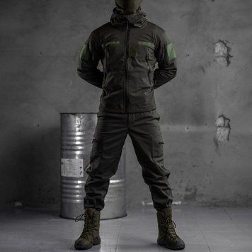 Тактична форма Aura Softshell Куртка + Штани Softshell олива розмір S buy74327bls-S фото