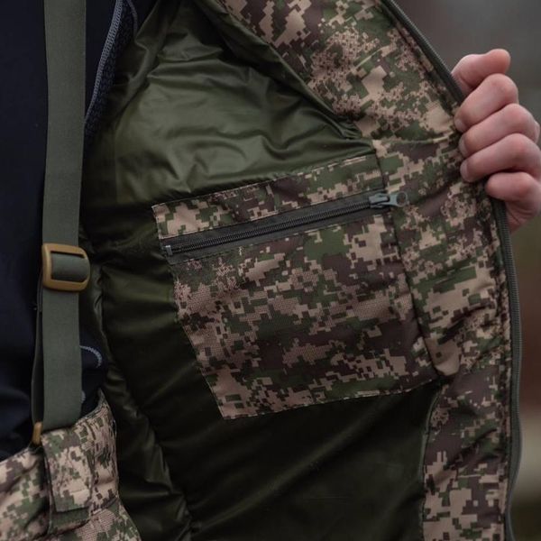Зимова форма R-Military Nord Storm Куртка з капюшоном + Штани з підтяжками хижак розмір S for02192bls-S фото