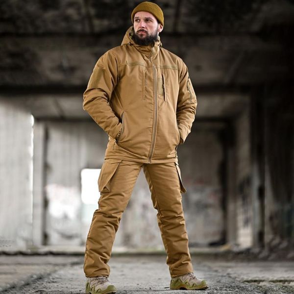 Зимова форма Northern Куртка з капюшоном + Штани з підтяжками койот розмір M buy94807bls-M фото