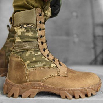 Тактичні берці Combination з гумовою підошвою койот піксель розмір 40 buy14032bls-40 фото